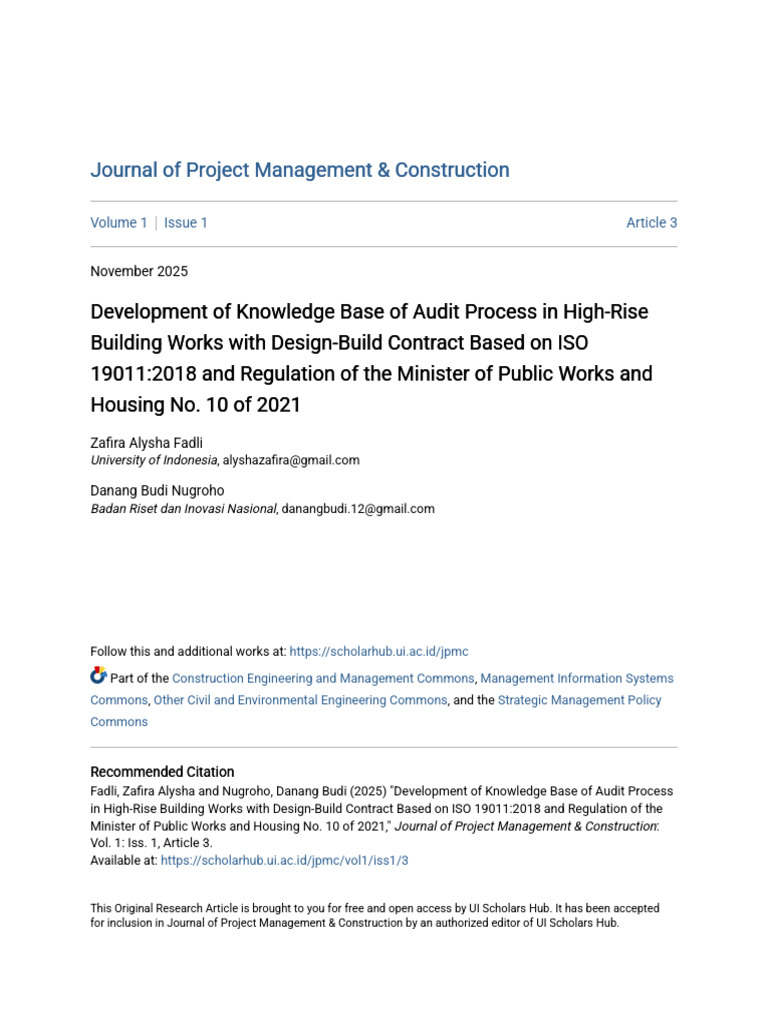 High-Rise Audit Process Knowledge Base | PDF | Audit | Occupational ...