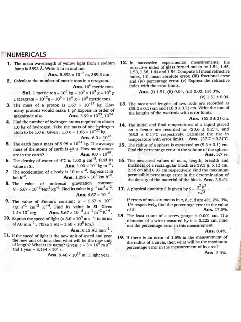 Numerical S | PDF