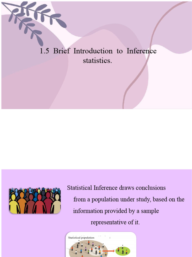 Introduction to Statistical Inference | PDF