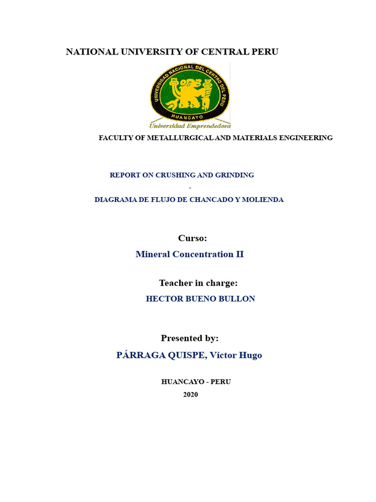 Crushing and Grinding in Mineral Processing | PDF | Mill (Grinding ...