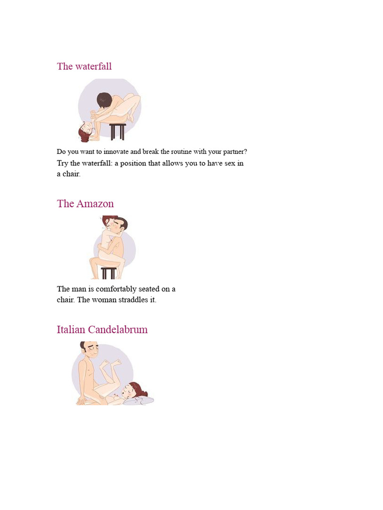 Innovative Sexual Positions to Try | PDF | Chair
