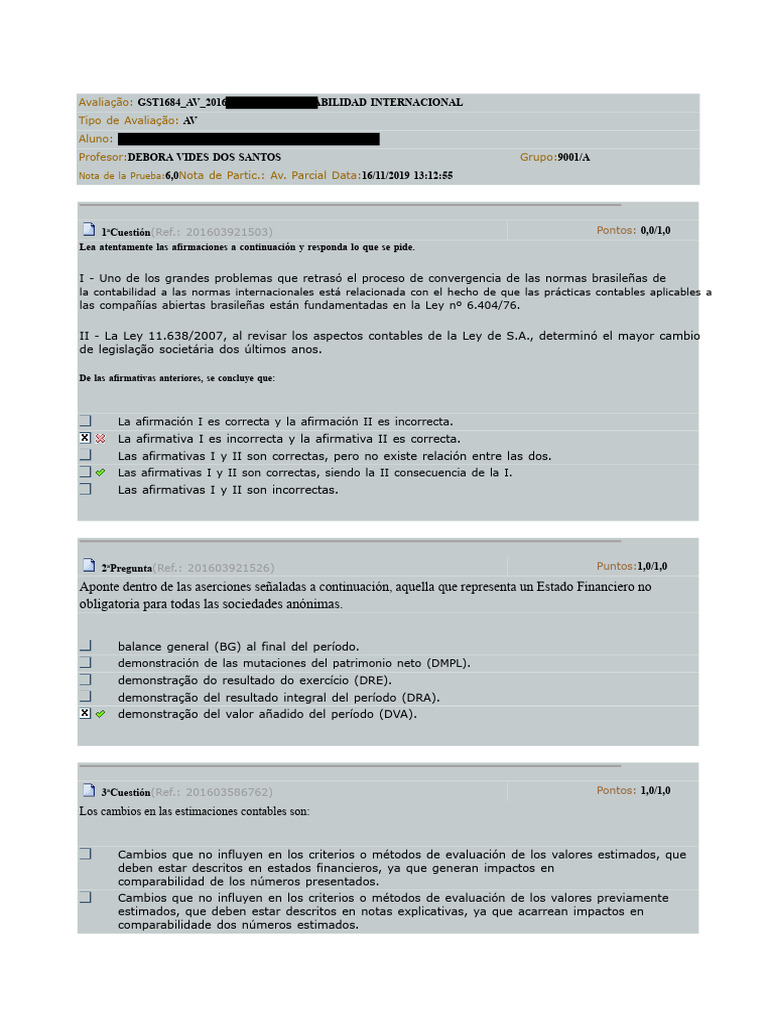 Av Contabilidad Internacional | PDF | Contabilidad | Estado financiero