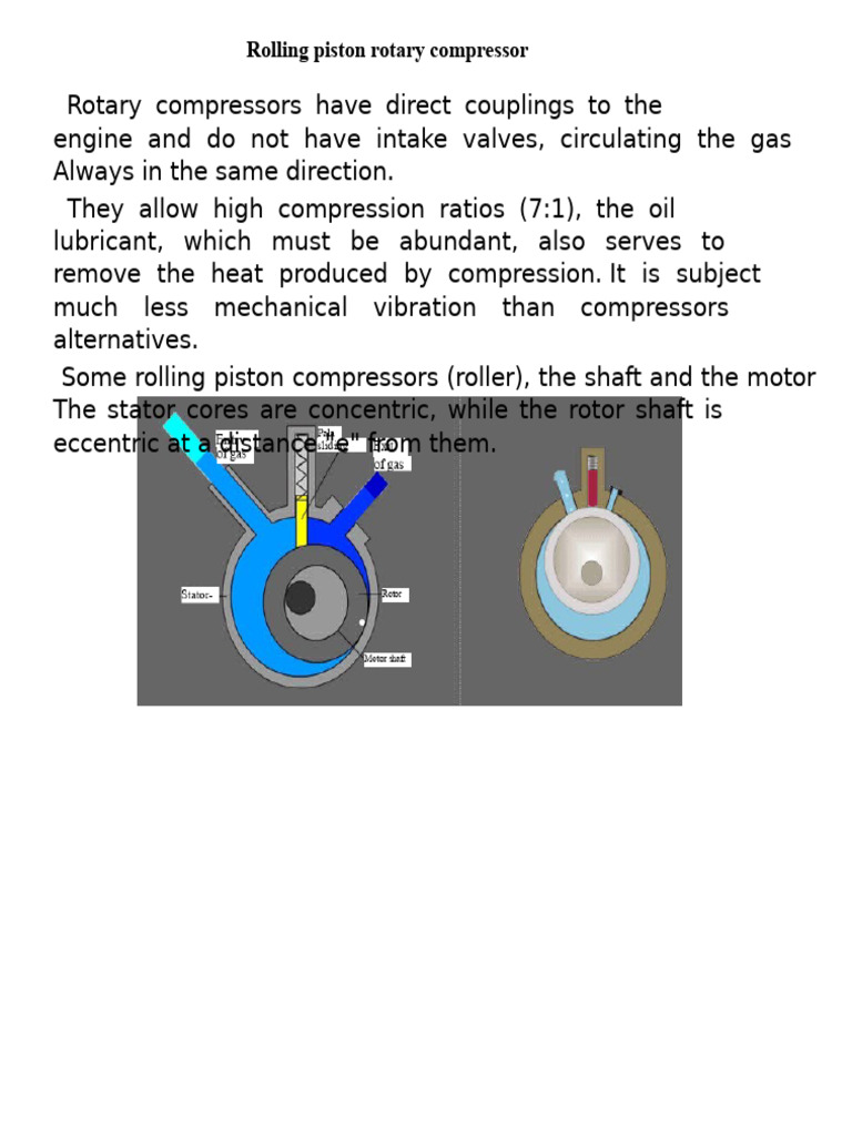 Rolling Piston Rotary Compressor (YOVANI) | PDF