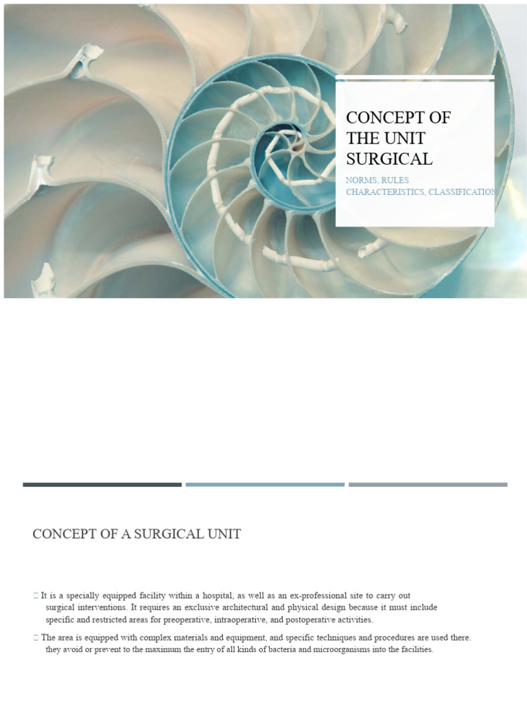 Surgical Unit Design and Standards | PDF | Operating Theater ...