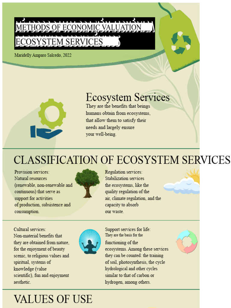 Understanding Ecosystem Services and Valuation | PDF | Ecosystem ...