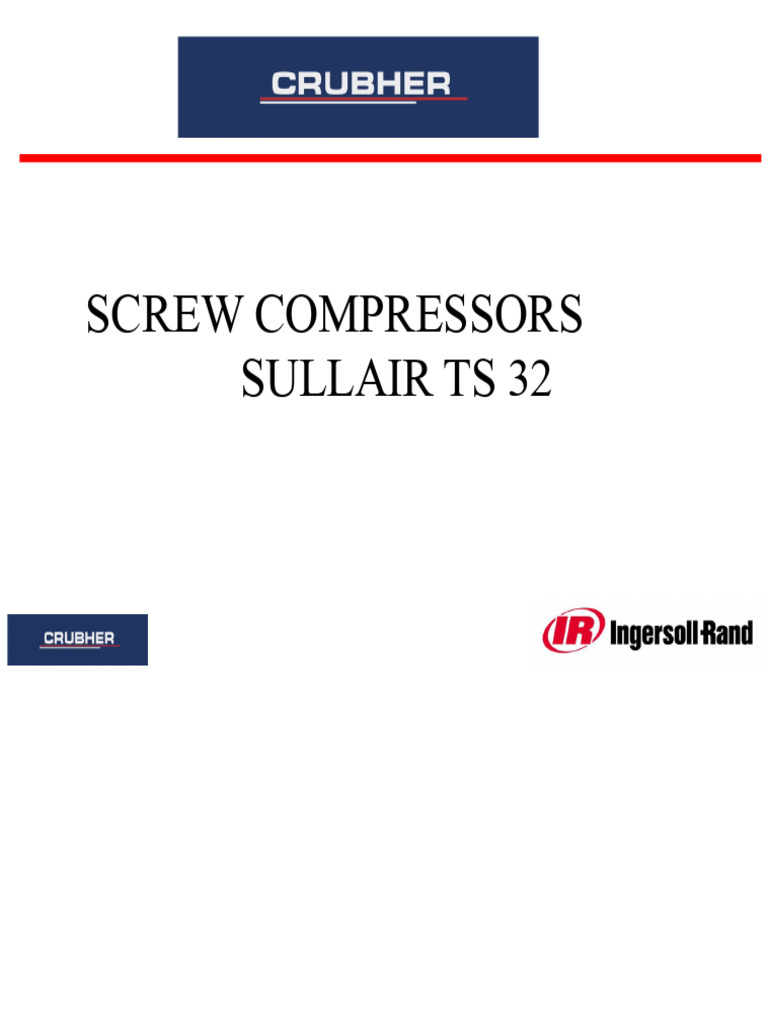 Training On TS 32 Screw Compressors | PDF | Valve | Gases