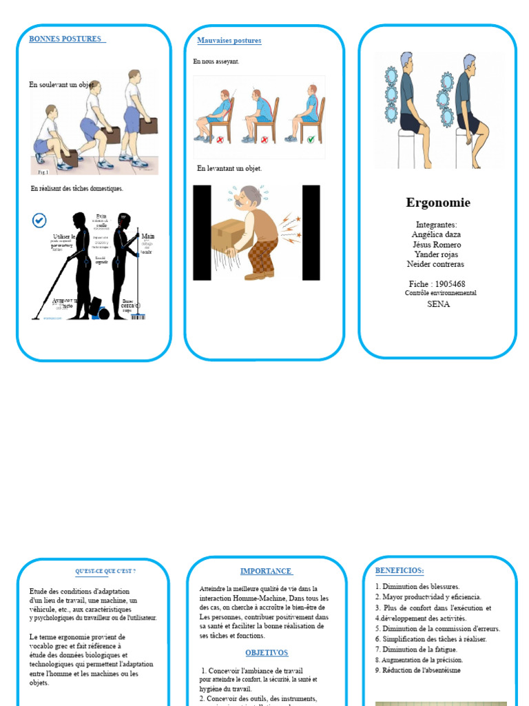 Bonnes Postures et Ergonomie au Travail | PDF