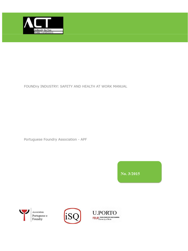 Foundry Industry Safety Manual | PDF | Steel | Foundry