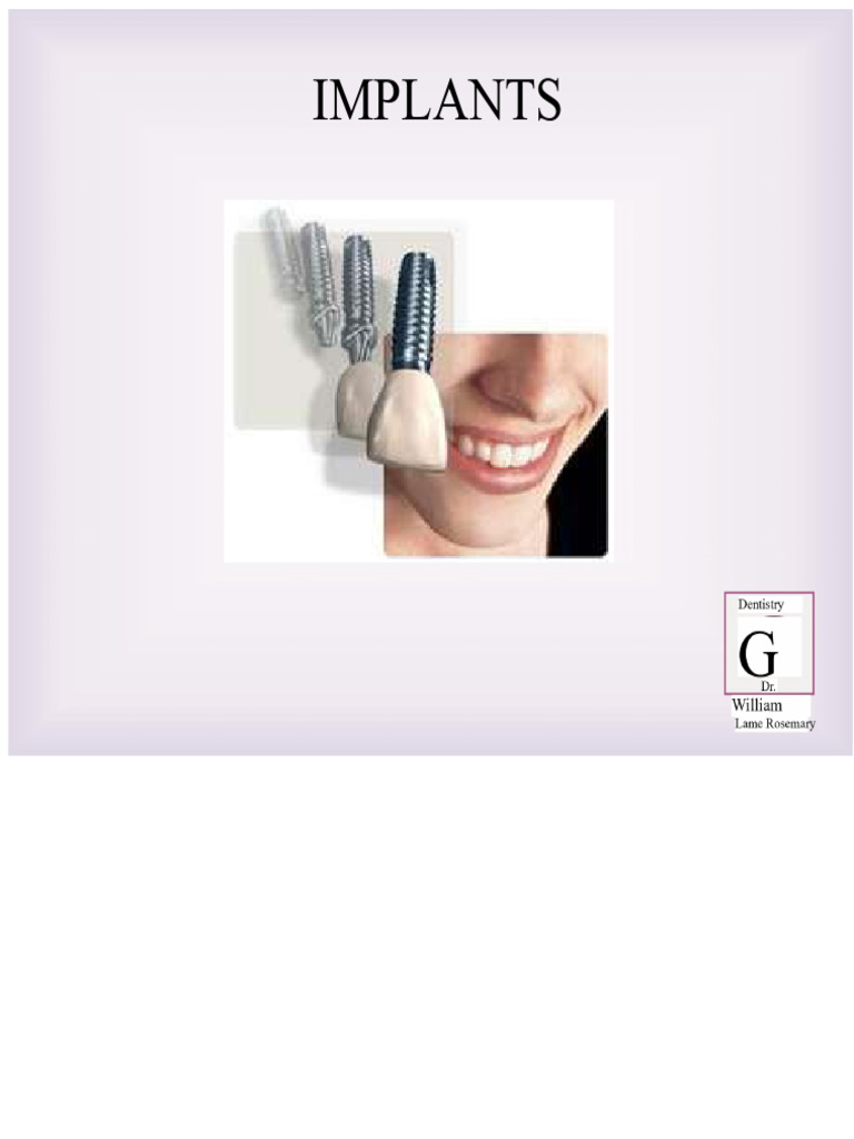 Surgical Planning for Dental Implants | PDF | Dental Implant | Medical ...
