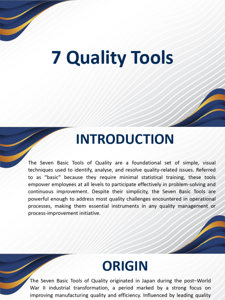 Seven Basic Quality Tools Explained | PDF | Histogram | Scatter Plot