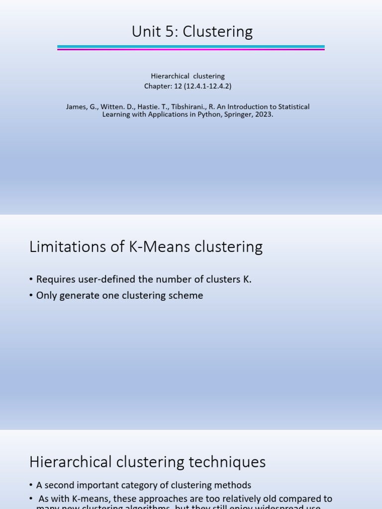Hierarchical Clustering Techniques Explained | PDF | Cluster Analysis ...