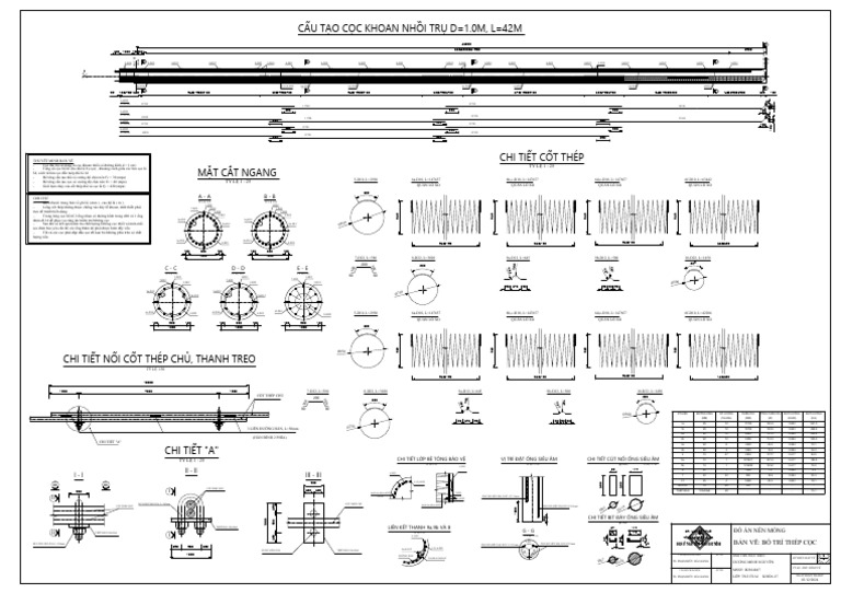 BỐ TRÍ THÉP CỌC | PDF