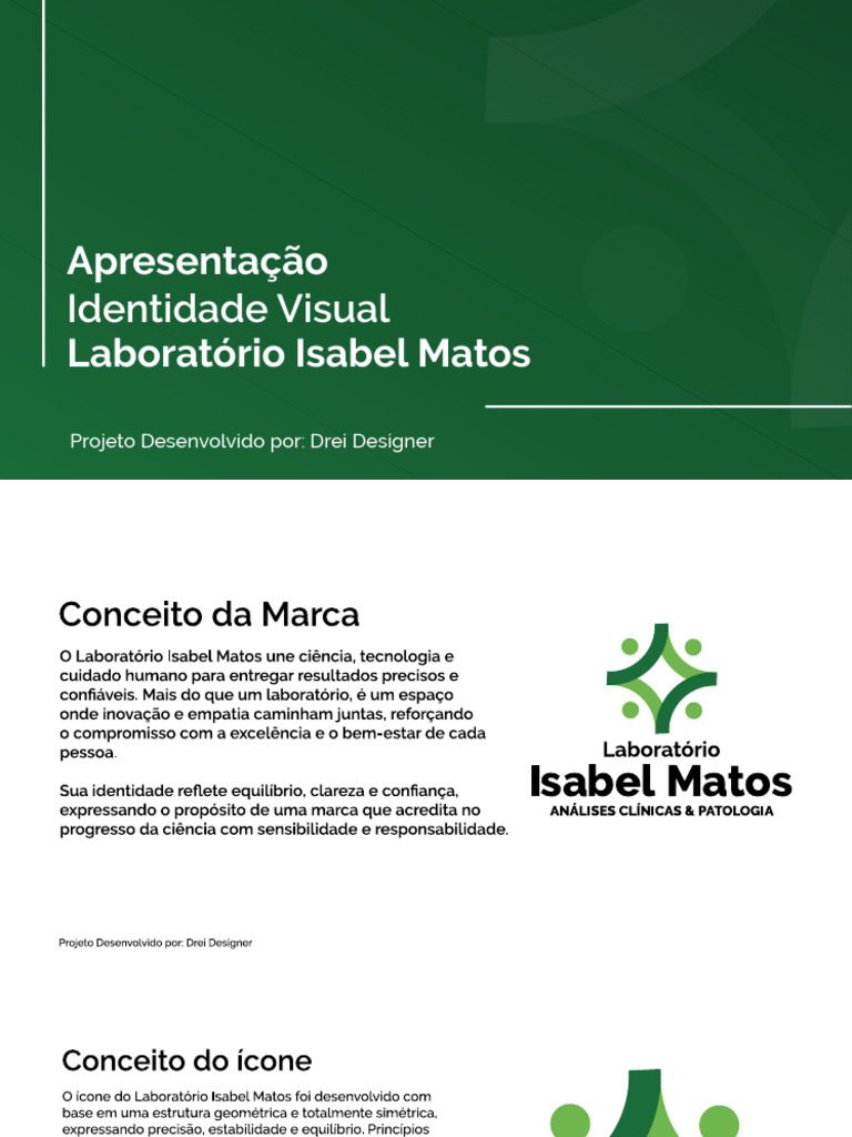 Identidade Visual do Laboratório Isabel Matos | PDF