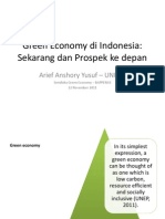 Green Economy Di Indonesia: Sekarang Dan Prospek Ke Depan: Arief Anshory Yusuf - UNPAD