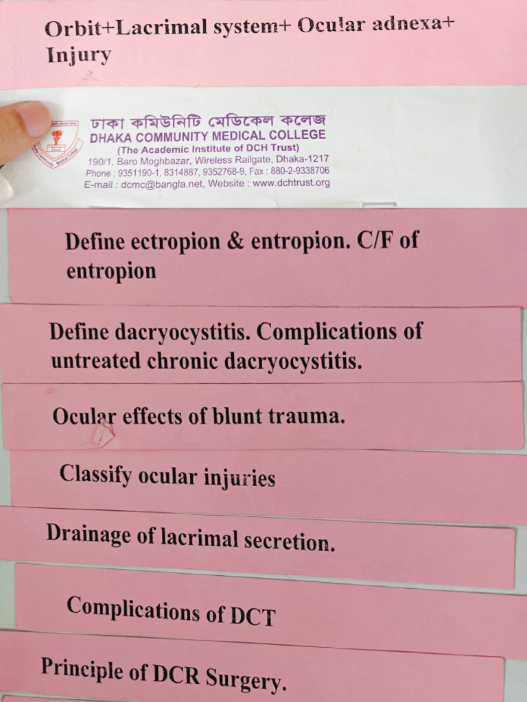 Eye Box Questions | PDF