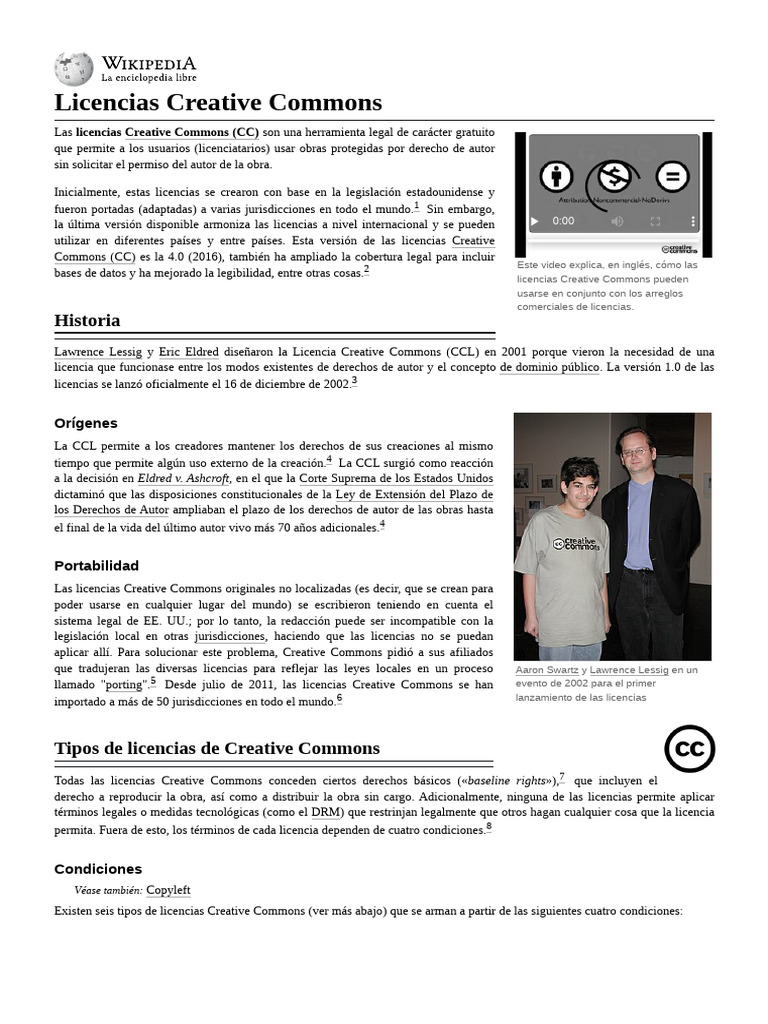 Licencias Creative Commons: Guía Completa | PDF | Licencia Creative ...
