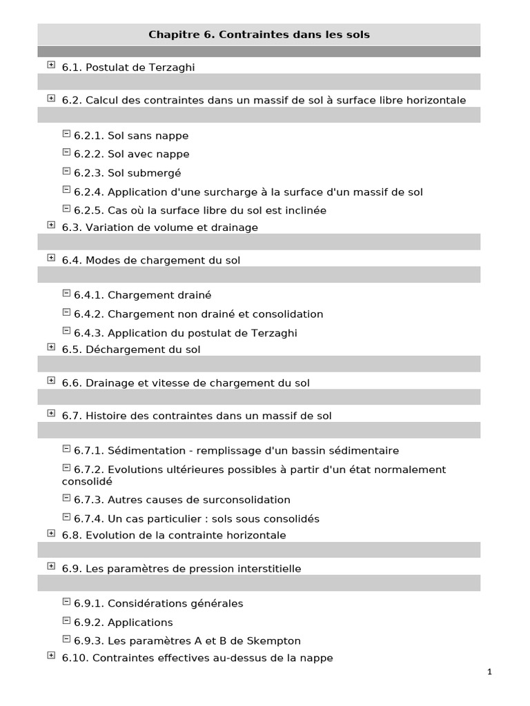 Contraintes dans les sols : Méthodes et Applications | PDF | Contrainte ...