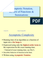 Asymptotic Notation, Review of Functions & Summations: 12 June 2012 Comp 122, Spring 2004