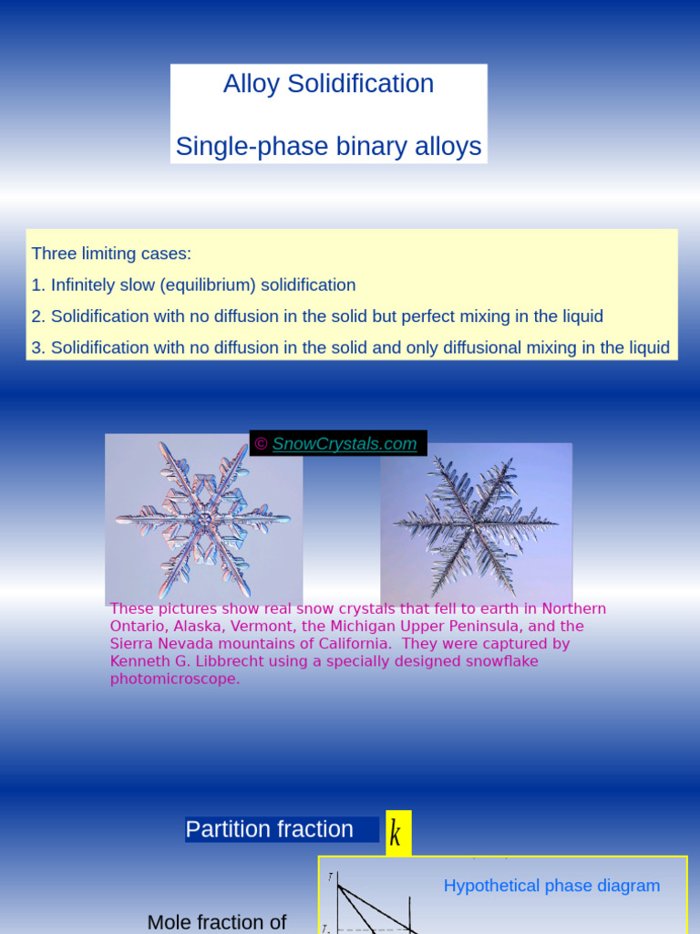 Solidifcation Alloy | PDF | Freezing | Thermodynamics