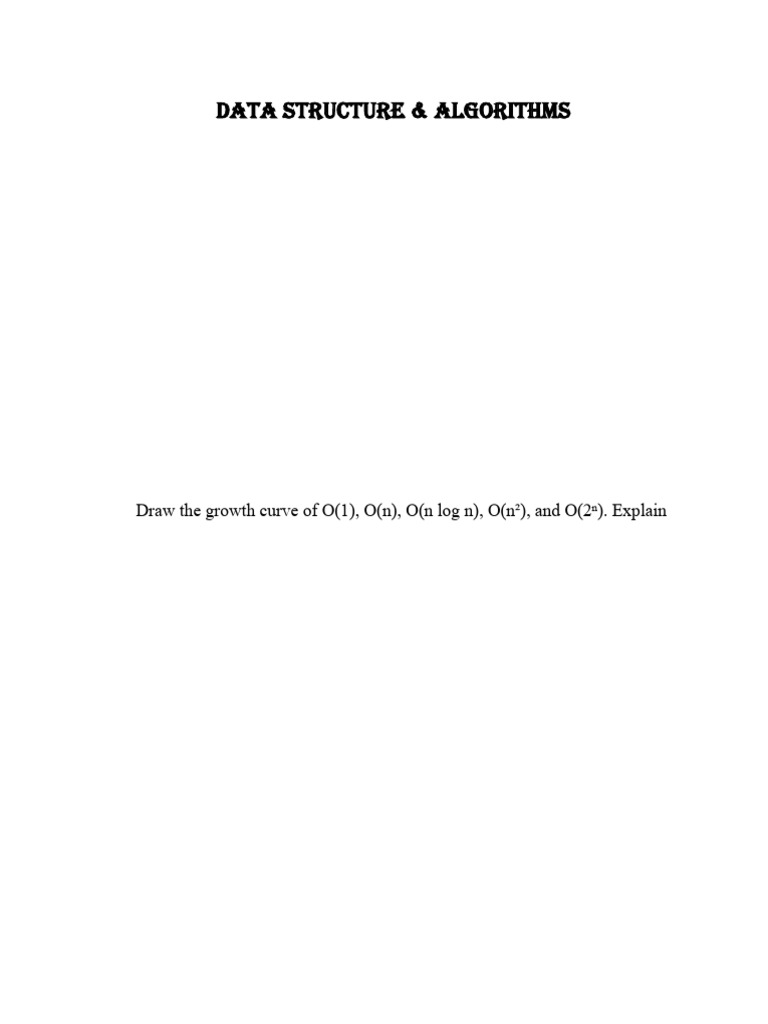 Data Structures and Algorithms Guide | PDF