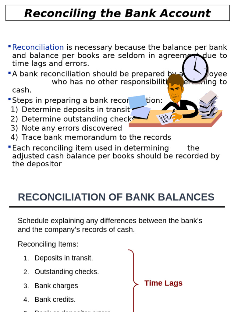 Bank Account Reconciliation Guide | PDF | Banks | Deposit Account