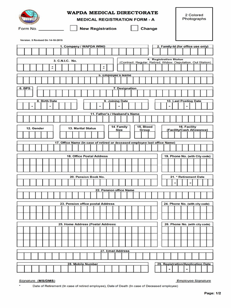 Medical Register at I On Form | PDF