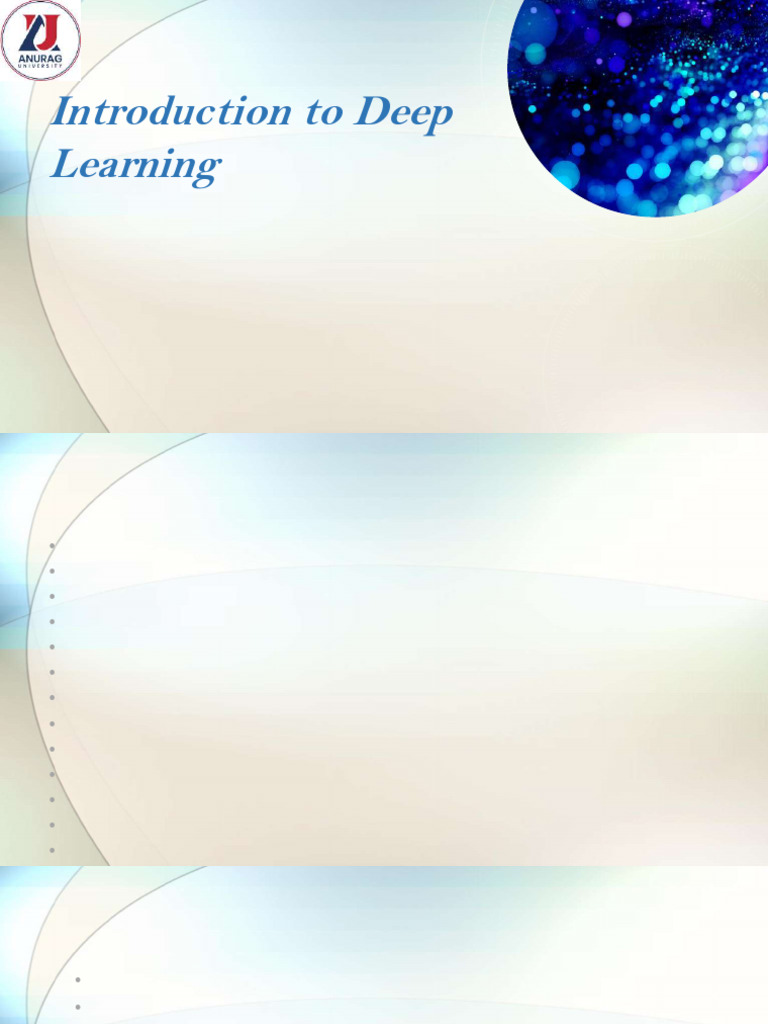 Deep Learning Course Overview and Concepts | PDF | Deep Learning ...