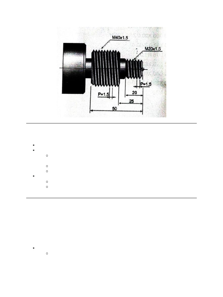 CNC Threading and Facing Operations Guide | PDF | Tools | Metalworking
