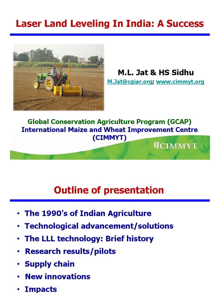 Laser Land Leveling: Impact in India | PDF | Agriculture | Wheat