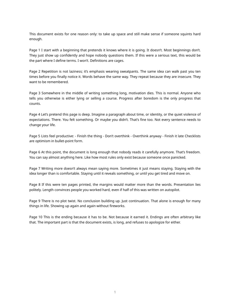 The Art of Meaningless Writing | PDF