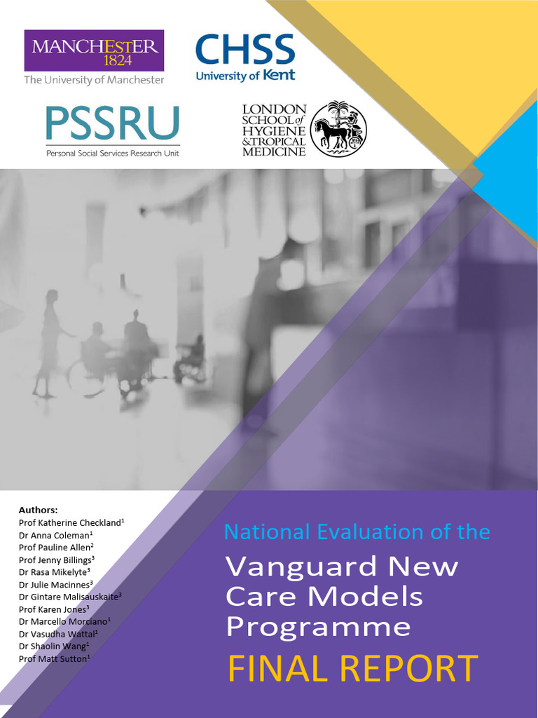National Evaluation of Vanguard Care Models | PDF | Evaluation | Policy