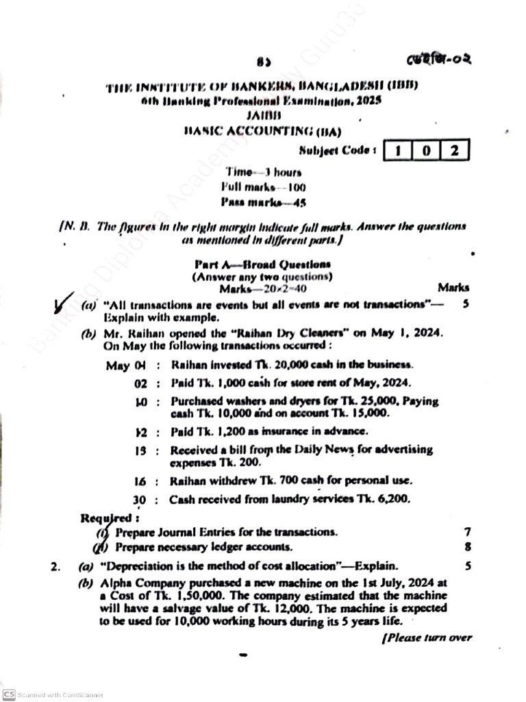 Basic Accounting Qs | PDF