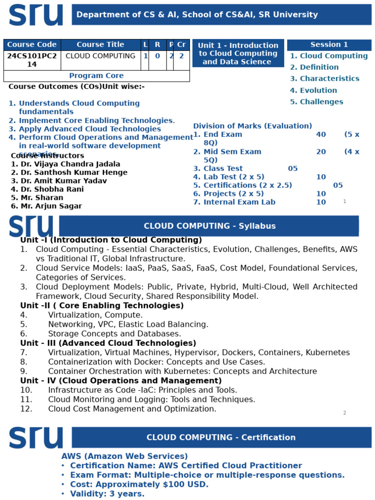 CC_U1_L1 | PDF | Cloud Computing | Amazon Web Services