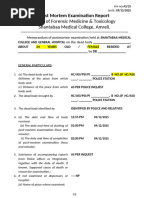 Post Mortem Examination Record | PDF