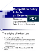 Competition Policy in India1