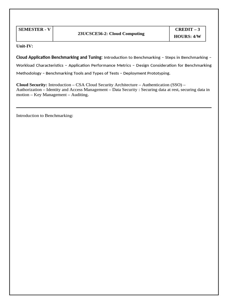 III CS-CC-Unit 4 | PDF
