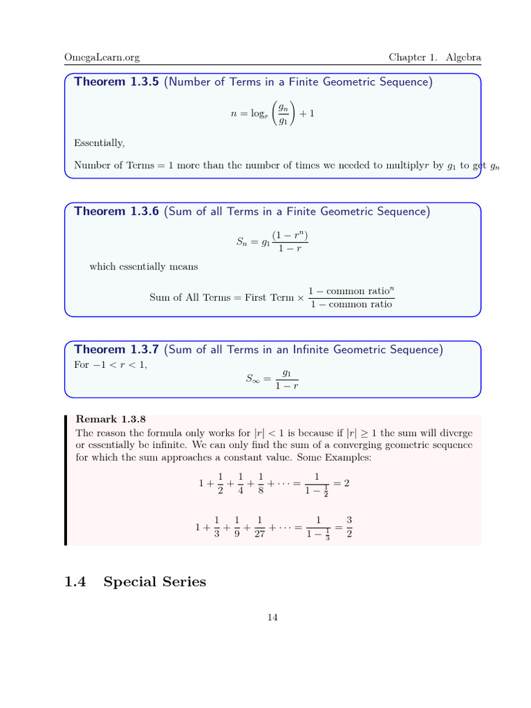 Algebra Theorems and Formulas Guide | PDF | Numbers | Mathematical Concepts