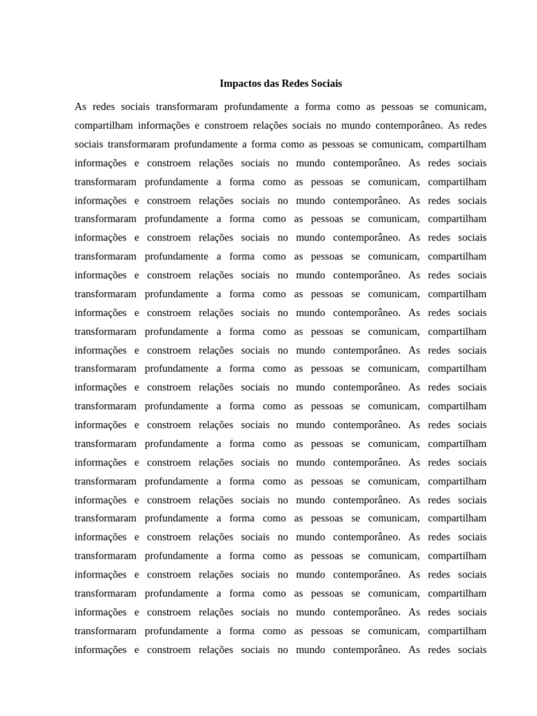 arquivo3_redes_sociais | PDF | Rede social | Psicologia do senso comum