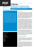 Flores, V. Et Al. Rest. Mosaico Romano. Caracterizacion y Analisis Constructivo. PH 2004