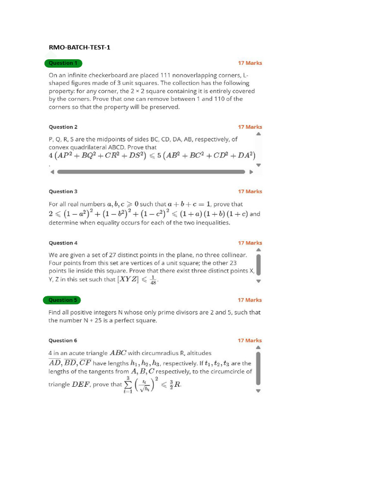 Vedantu RMO 2024 Batch | PDF