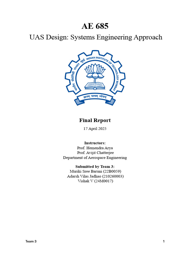 UAS Design for Medical Supply Delivery | PDF | Unmanned Aerial Vehicle ...