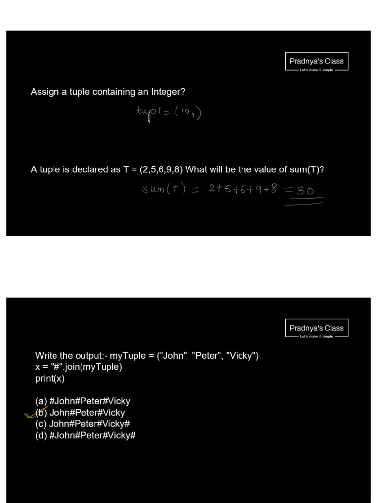 TUPLES | PDF