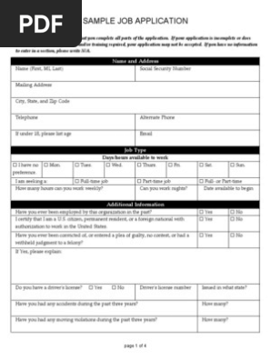 Job Application