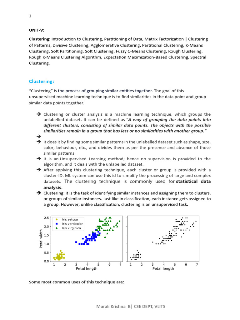 Clustering Techniques in Machine Learning | PDF | Cluster Analysis ...
