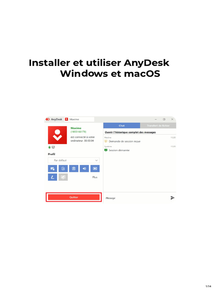 Installer et utiliser AnyDesk sur PC et Mac | PDF | Windows 10 ...