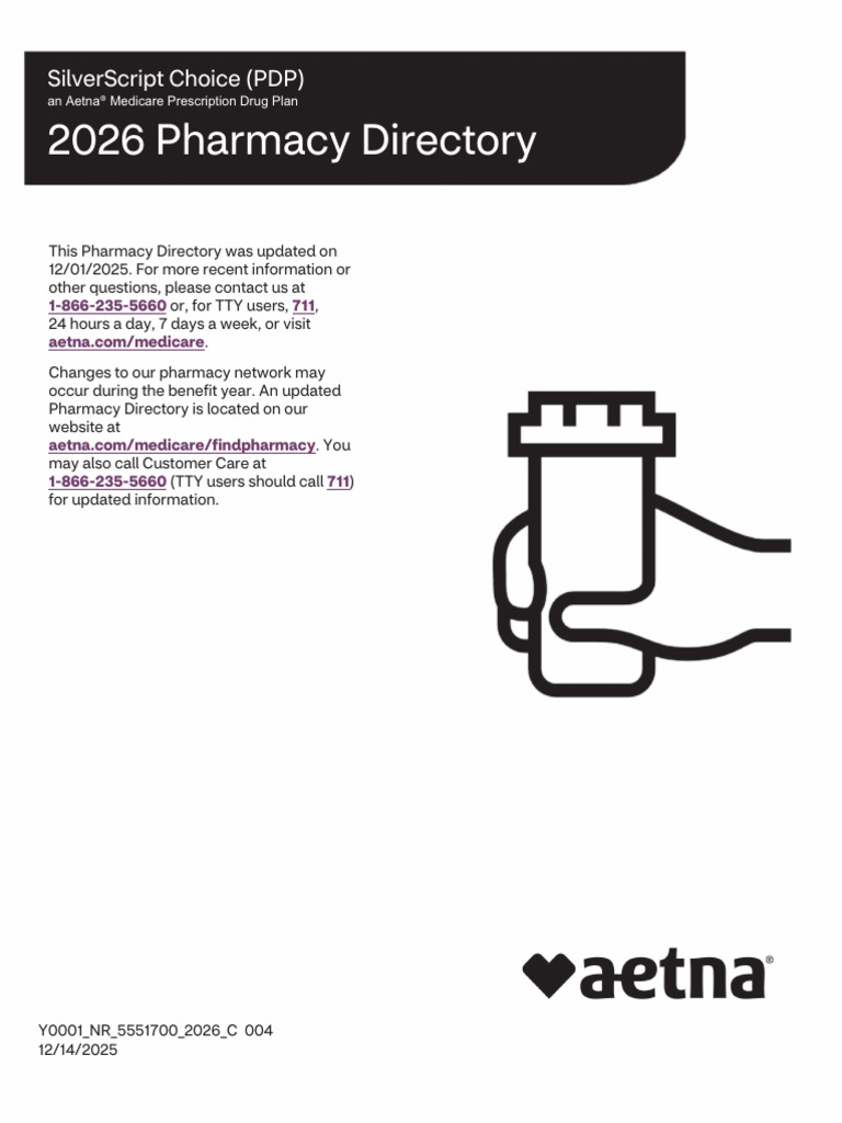 2026 SilverScript Choice Pharmacy List | PDF | Medical Prescription ...