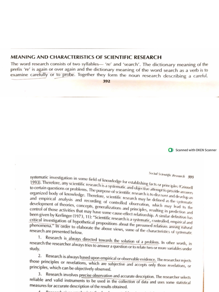 Scientific Research (RM) | PDF