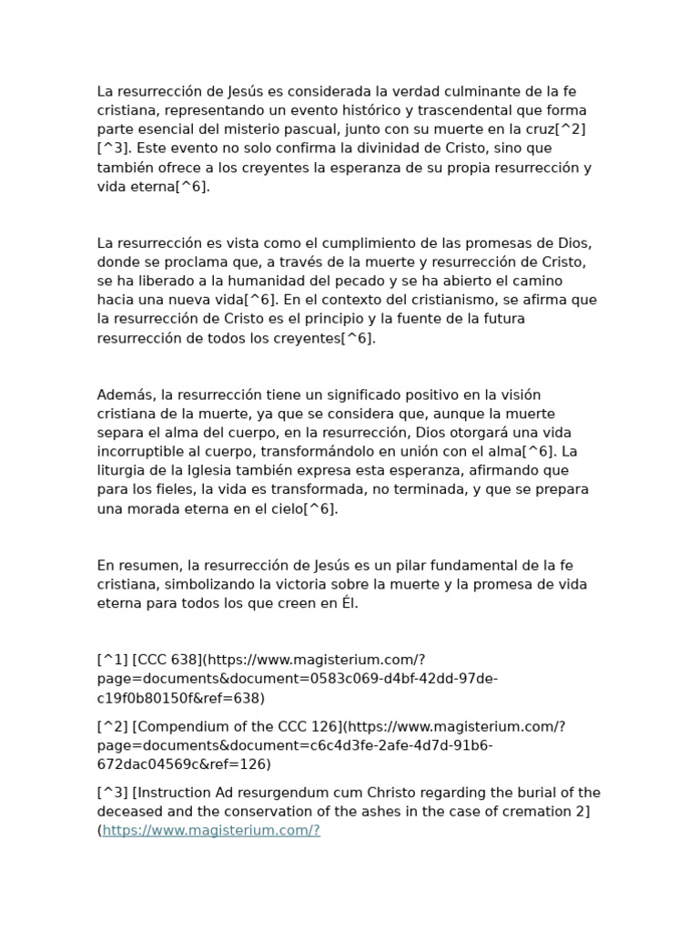 La Resurrección de Jesús: Fe y Esperanza | PDF | La resurrección de ...