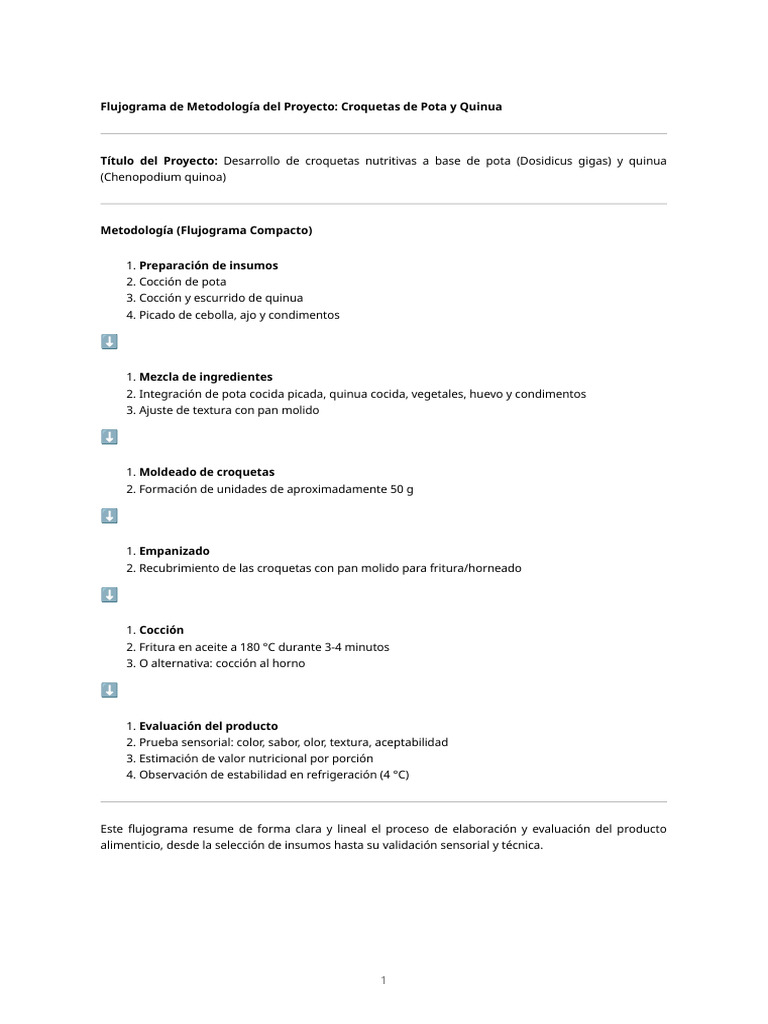 Croquetas Pota Quinua | PDF