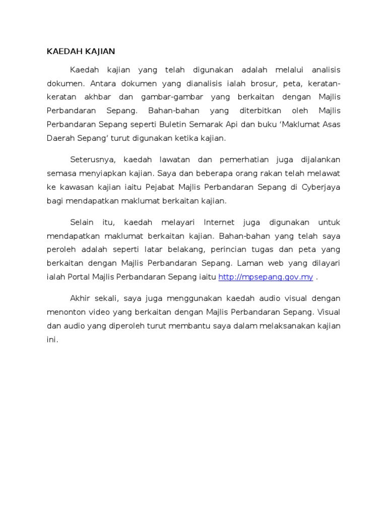 Kaedah Kajian Pdf
